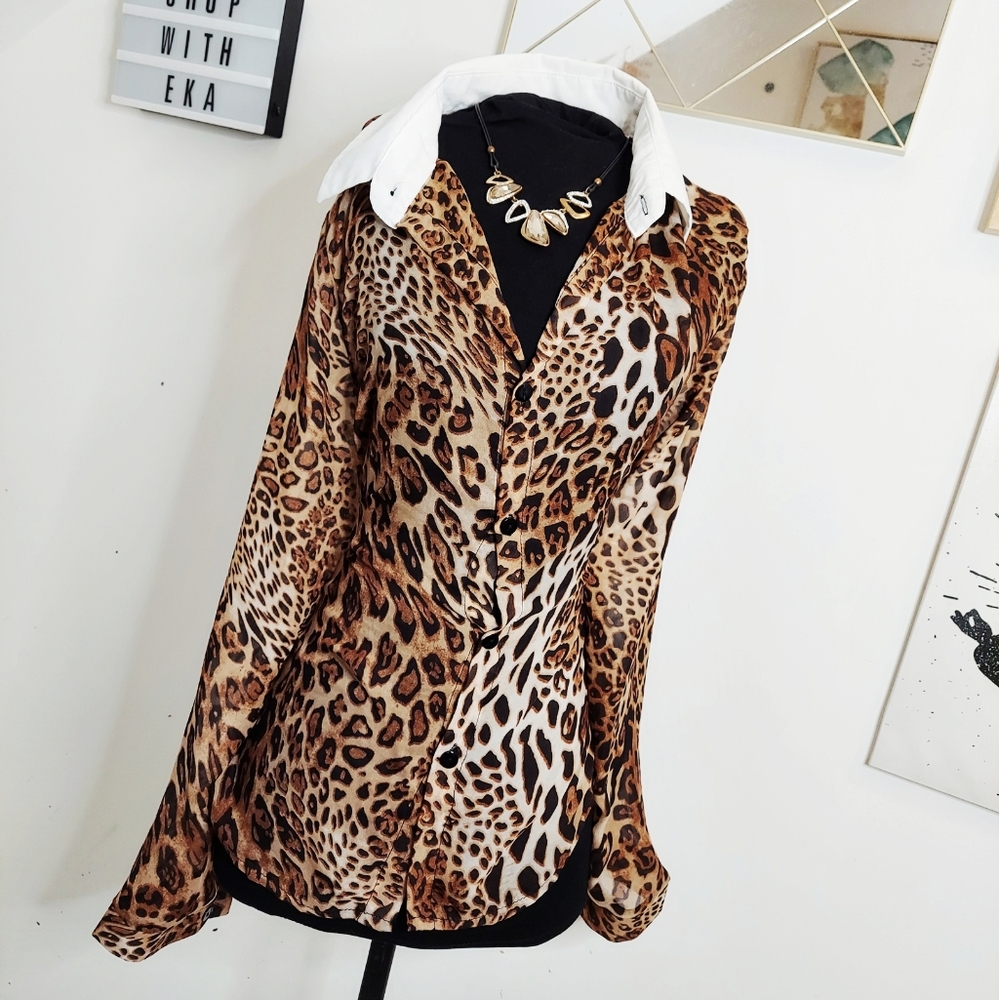 Leopard print blouse - Picture 2 of 12